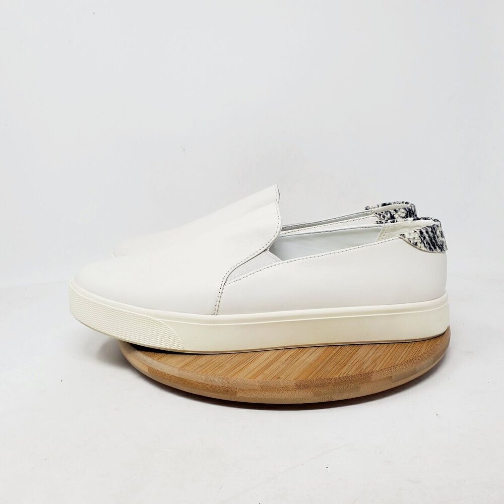 Cole Haan GrandPro Spectator Shoes Women 9 White Leather Slip On Loafer Shoes‎